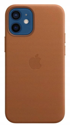 Etui Apple iPhone 12 Mini Saddle Brown MHK93ZM/A Brązowe MagSafe Skórzane
