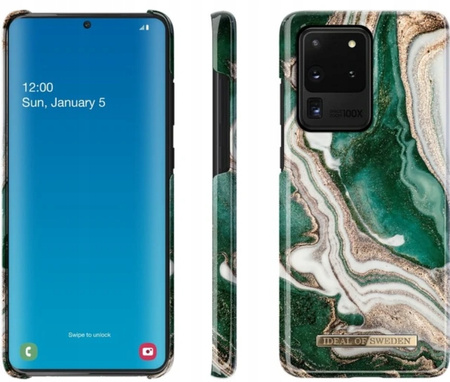 Etui Do Samsung Galaxy S20 Ultra Ideal Of Sweden Golden Jade Marble Case