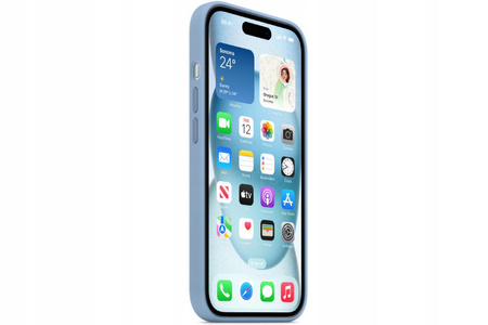 Etui Silikonowe Apple iPhone 15 Plus Winter Blue MT193ZM/A Niebieskie Case