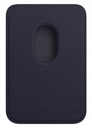Portfel Apple Wallet Leather Ink Atramentowy MPPW3ZM/A Granatowy Skórzany