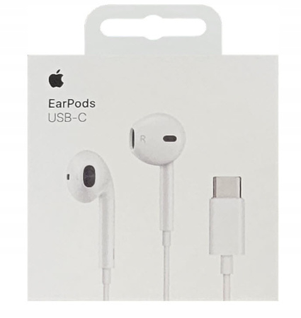 Apple Earpods Słuchawki USB-C MTJY3ZM/A Do iPhone 15 / 15 Pro / 16 Pro