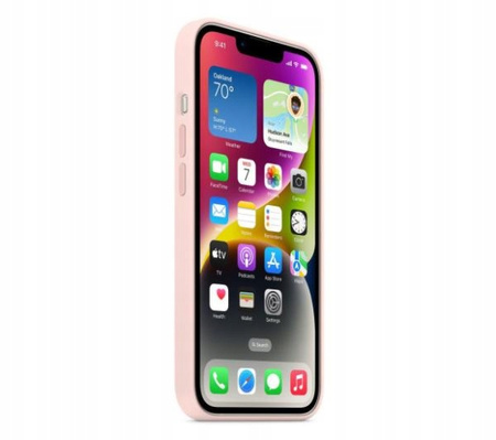 Etui Silikonowe Apple iPhone 14 Plus MPT73ZM/A Chalk Pink Różowy MagSafe