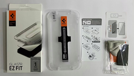 Mocne Szkło Hartowane Spigen Glas.TR EZ FIT Do Apple iPhone 15 Pro 2Sztuki