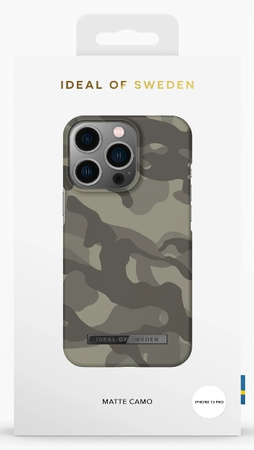 Etui Do Apple iPhone 13 Pro Ideal Of Sweden Matte Camo Khaki Moro Plecki