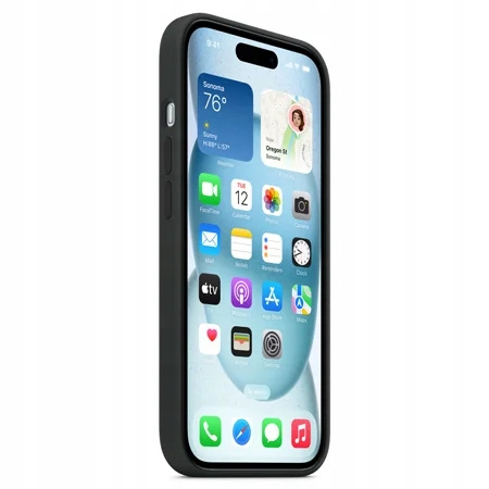Etui Silikonowe Apple iPhone 15 Plus Czarne MT103ZM/A Black MagSafe Plecki