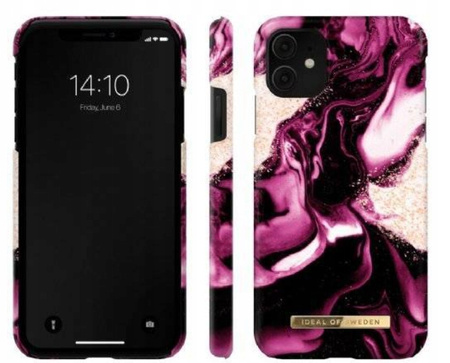 Etui Do Apple iPhone Xr / 11 Ideal Of Sweden Golden Ruby Marble Fashion