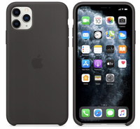 Silikonowe Etui Apple iPhone 11 Pro Max MX002ZM/A Czarne Plecki Pokrowiec