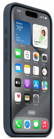 Etui Silikonowe Apple iPhone 15 Pro Storm Blue MT1D3ZM/A Granatowe MagSafe