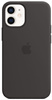 Etui Apple iPhone 12 Mini Czarne Black MHKX3ZM/A MagSafe Plecki Silikonowe