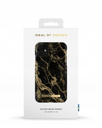 Etui Do Apple iPhone Xr / 11 Ideal Of Sweden Golden Smoke Marble Plecki