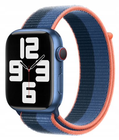 Pasek Apple Watch 45MM XL Zielonomodry/Błękit Sport Loop MNC63ZM/A Nylonowa