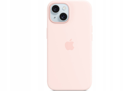 Etui Silikonowe Apple iPhone 15 Plus Różowe Light Pink MT143ZM/A MagSafe