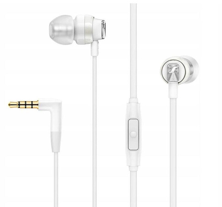 Słuchawki Dokanałowe Sennheiser CX 300S White Białe Z Pilotem Mikrofon Etui