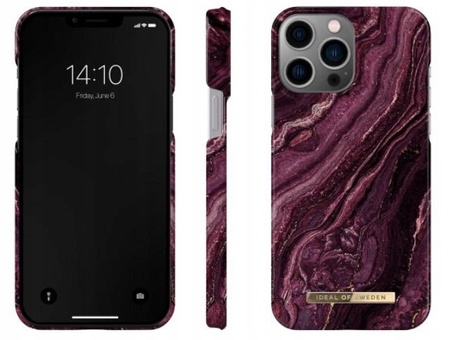 Etui Do Apple iPhone 13 Pro Ideal Of Sweden Golden Plum Marble Printed Case
