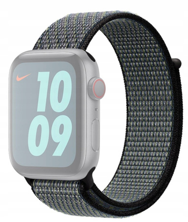 Pasek Apple Nike Sport Loop 44 / 45 / 49MM MXN52ZM/A Indygo Limetka Nylon
