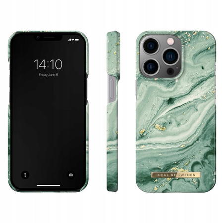 Etui Do Apple iPhone 13 Pro Ideal Of Sweden Mint Swirl Marble Printed Case