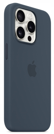 Etui Silikonowe Apple iPhone 15 Pro Storm Blue MT1D3ZM/A Granatowe MagSafe
