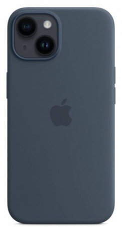 Etui Silikonowe Apple iPhone 14 Storm Blue Granatowy MW5T3ZM/A MagSafe