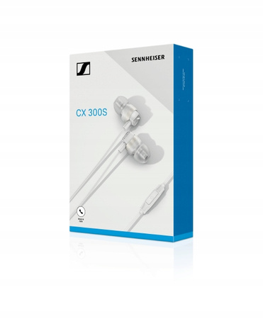 Słuchawki Dokanałowe Sennheiser CX 300S White Białe Z Pilotem Mikrofon Etui