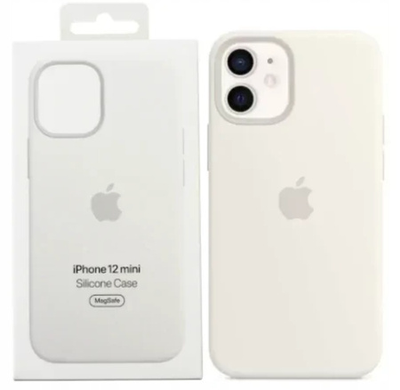 Etui Apple iPhone 12 Mini Białe White MHKV3ZM/A MagSafe Plecki Silikonowe
