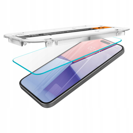 Mocne Szkło Hartowane Spigen Glas.TR EZ FIT Do Apple iPhone 15 Pro 2Sztuki