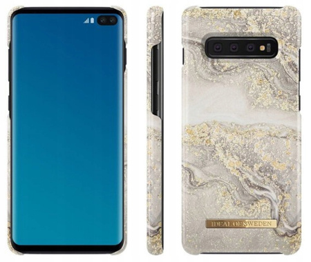 Etui Do Samsung Galaxy S10+ Plus Ideal Of Sweden Sparkle Greige Marble Case