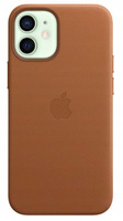 Etui Skórzane Apple iPhone 12 Mini MHK93ZM/A Saddle Brown MagSafe Plecki