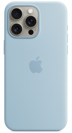Etui Silikonowe Apple iPhone 15 Pro Max Light Blue MWNR3ZM/A MagSafe Plecki