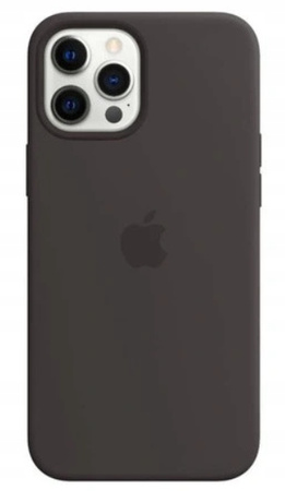 Etui Silikonowe Apple iPhone 12 Pro Max Czarne Black MHLG3ZM/A MagSafe