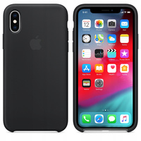 Etui Silikonowe Apple iPhone XS MAX MRWE2ZM/A Czarne Plecki Oryginalne