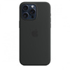 Etui Silikonowe Apple iPhone 15 Pro Max Czarne Black MT1M3ZM/A MagSafe