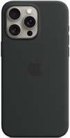 Etui Silikonowe Apple iPhone 15 Pro Max Czarne Black MT1M3ZM/A MagSafe