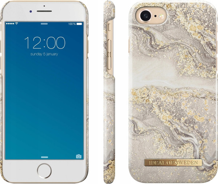 Etui Do Apple iPhone 6S / 7 / 8 / SE Ideal Of Sweden Sparkle Greige Marble