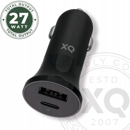 Szybka Ładowarka Samochodowa 27W Podwójny Port USB-A / USB-C Charger