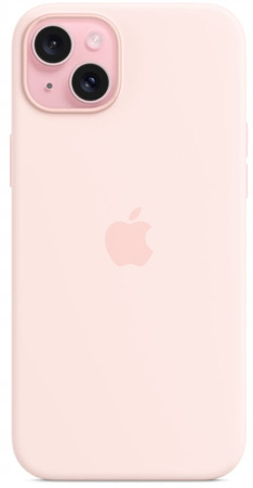 Etui Silikonowe Apple iPhone 15 Light Pink MT0U3ZM/A Różowe MagSafe Plecki