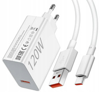 Szybka Ładowarka Sieciowa Xiaomi 120W MDY-14 + Kabel USB-C Do Redmi 11T Pro