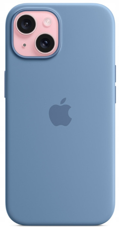 Etui Silikonowe Apple iPhone 15 Winter Blue MT0Y3ZM/A Niebieski MagSafe