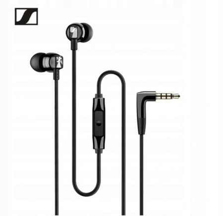 Słuchawki Dokanałowe Sennheiser CX 300S Czarne Black Z Pilotem Mikrofon