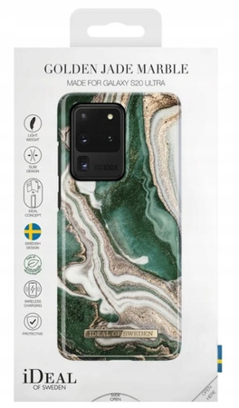Etui Do Samsung Galaxy S20 Ultra Ideal Of Sweden Golden Jade Marble Case