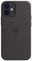Etui Apple iPhone 12 Mini Czarne Black MHKX3ZM/A MagSafe Plecki Silikonowe