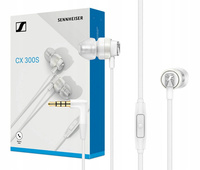 Słuchawki Dokanałowe Sennheiser CX 300S White Białe Z Pilotem Mikrofon Etui