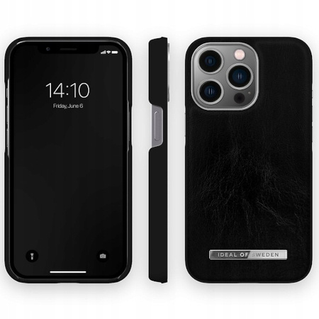 Etui Do Apple iPhone 13 Pro Ideal Of Sweden Glossy Black Silver Czarny Case