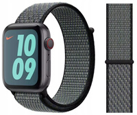Pasek Apple Nike Sport Loop 44 / 45 / 49MM MXN52ZM/A Indygo Limetka Nylon
