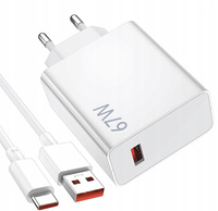 Oryginalna Szybka Ładowarka Sieciowa Xiaomi 67W MiTurbo + Kabel USB-C QC