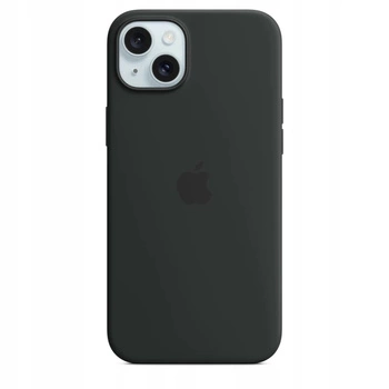 Etui Silikonowe Apple iPhone 15 Plus Czarne MT103ZM/A Black MagSafe Plecki
