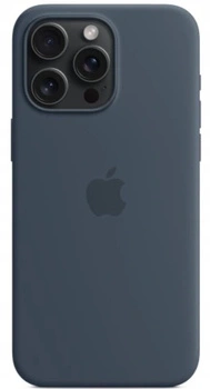 Etui Silikonowe Apple iPhone 15 Pro Max Storm Blue MT1P3ZM/A MagSafe Plecki