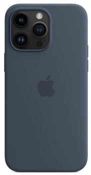 Etui Silikonowe Apple iPhone 14 Pro Max Storm Blue MPTQ3ZM/A MagSafe Plecki