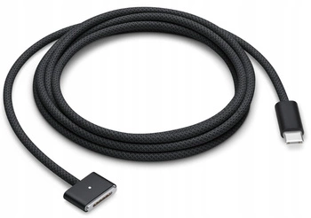 Kabel Przewód Apple USB-C Na MagSafe 3 MUVQ3ZM/A Gwiezdna Czerń Złącze 2M
