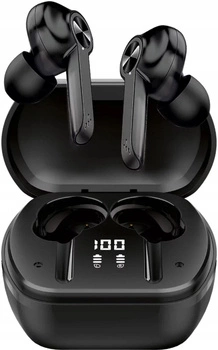 Bezprzewodowe Słuchawki Dokanałowe Xqisit TWS300 ANC Earphones Wyświetlacz
