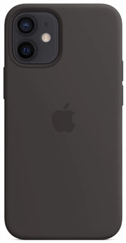 Etui Apple iPhone 12 Mini Czarne Black MHKX3ZM/A MagSafe Plecki Silikonowe